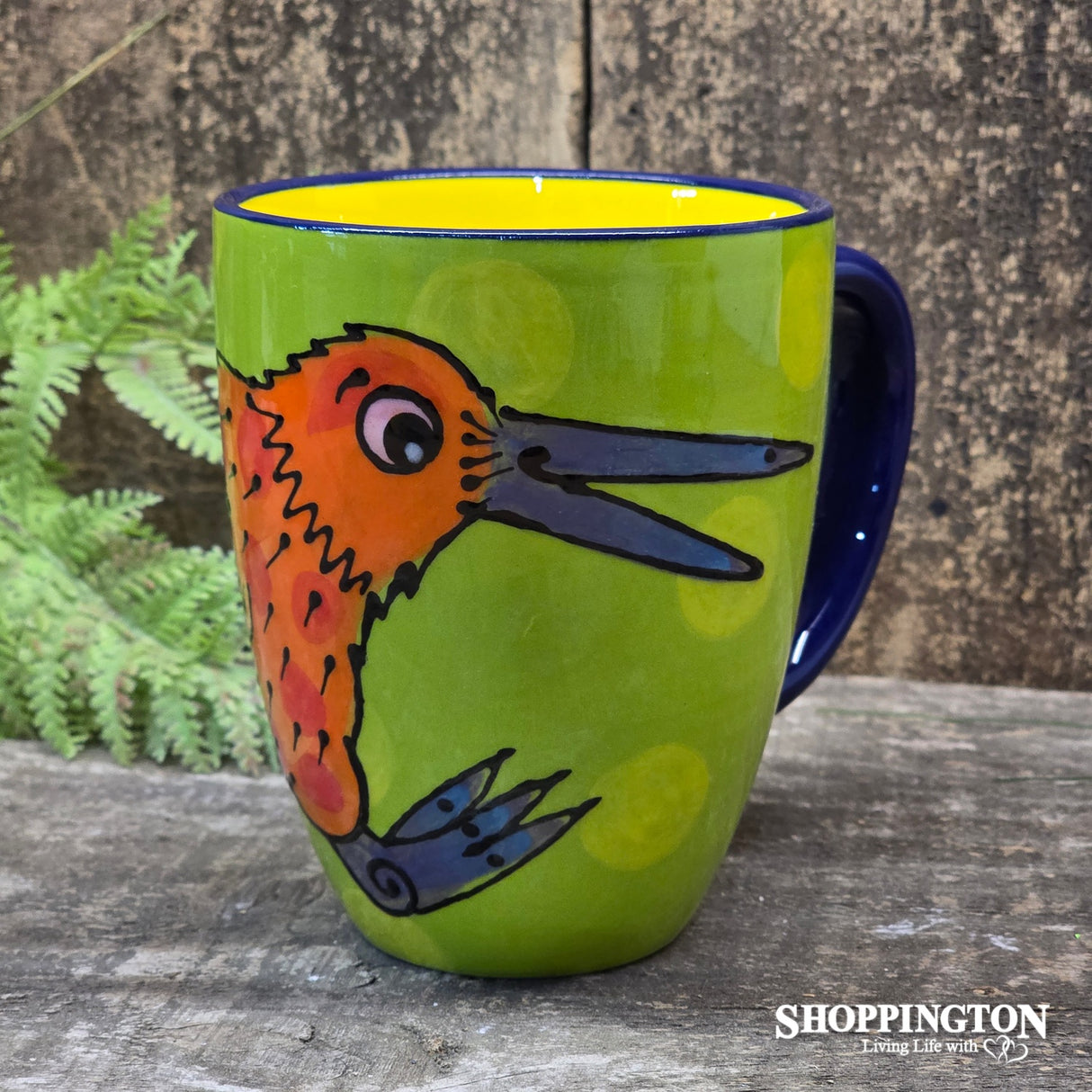 NZ Made Hand Painted - Orange Kiwi Blokes Mug