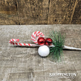 Candy Cane/Bell Spray