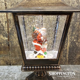 Standing Snow Globe Lantern - Santa with Xmas Sack