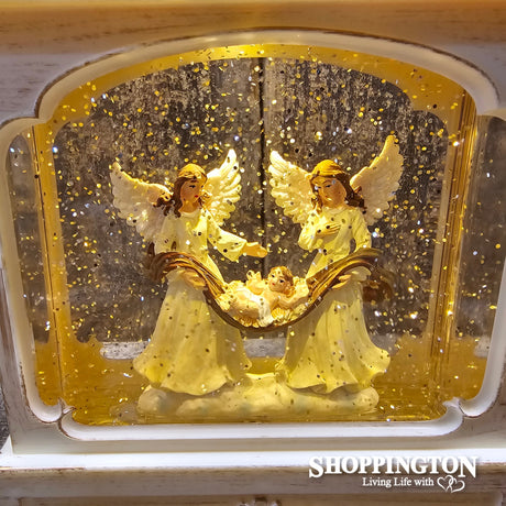 Glitter Snow Lantern - Angels