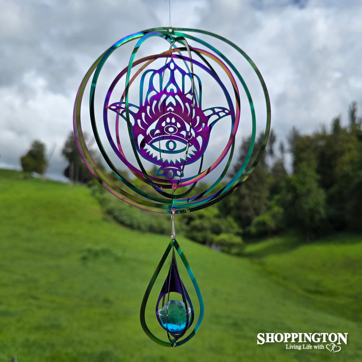 Hamsa 3D Wind Spinner