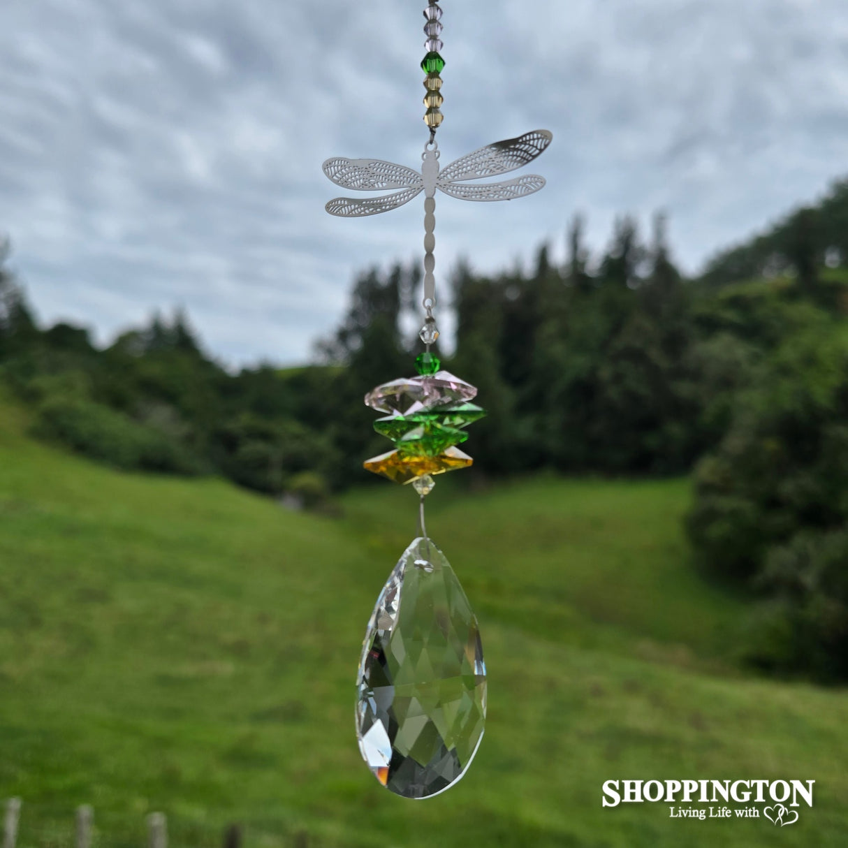 Wishing Eternity Crystal Hanger - Dragonfly