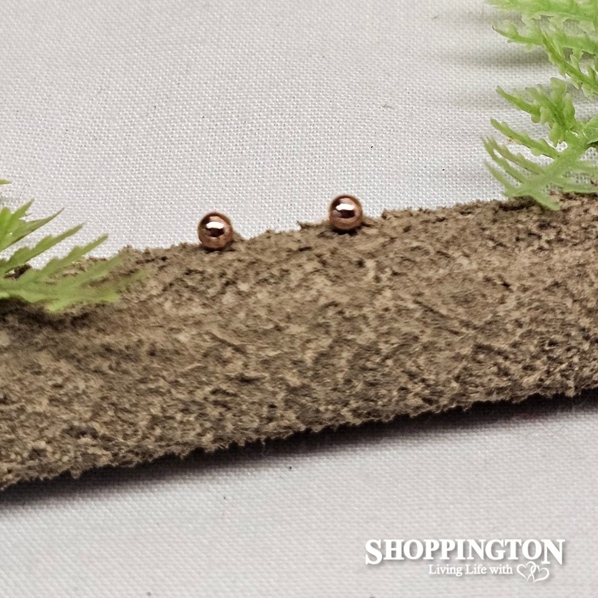 Earrings - Rose Gold 3mm ball