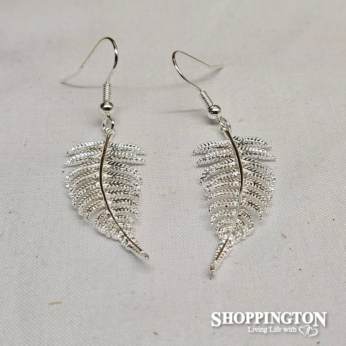 Earrings - Dainty Silver Ferns