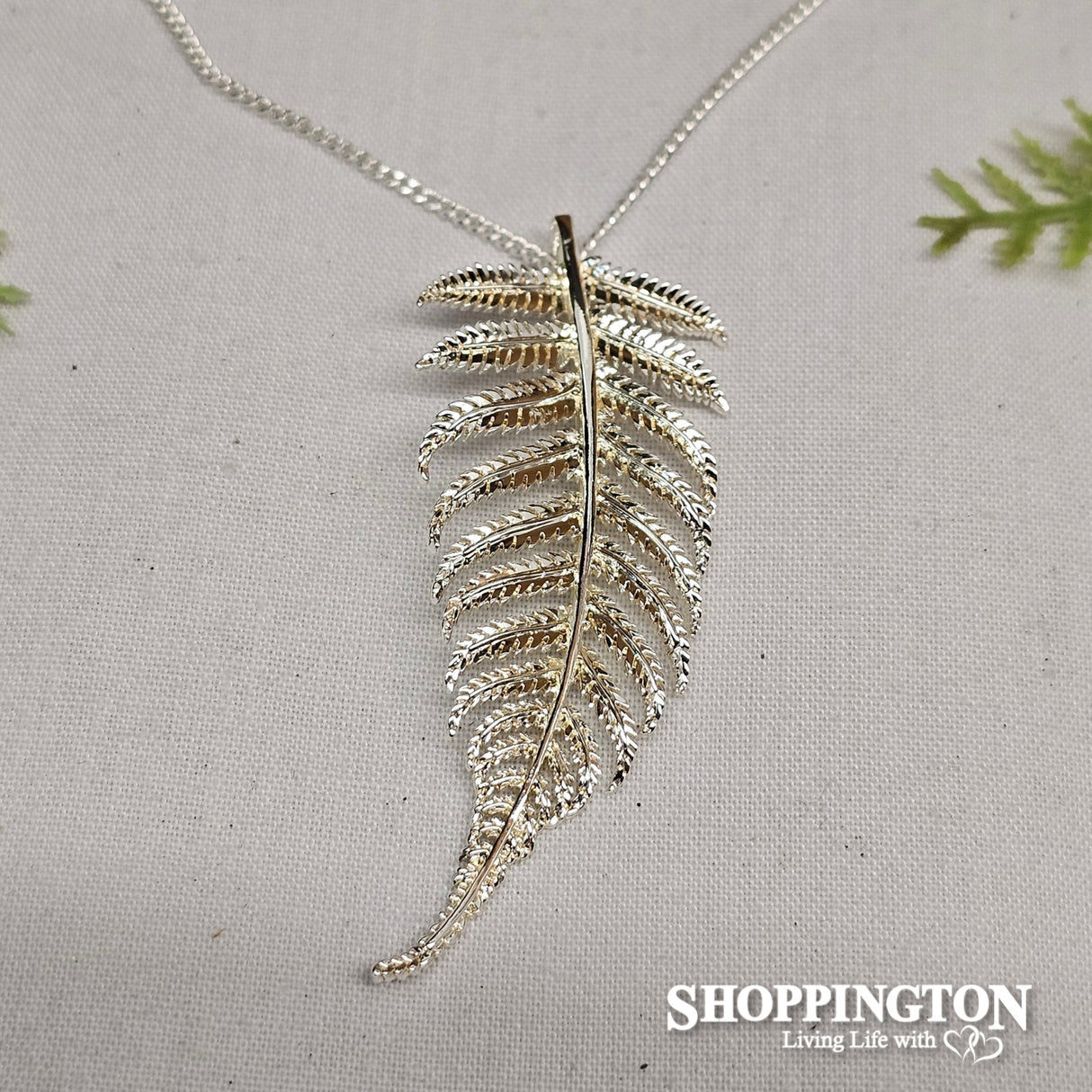 Necklace - Dainty Silver Fern