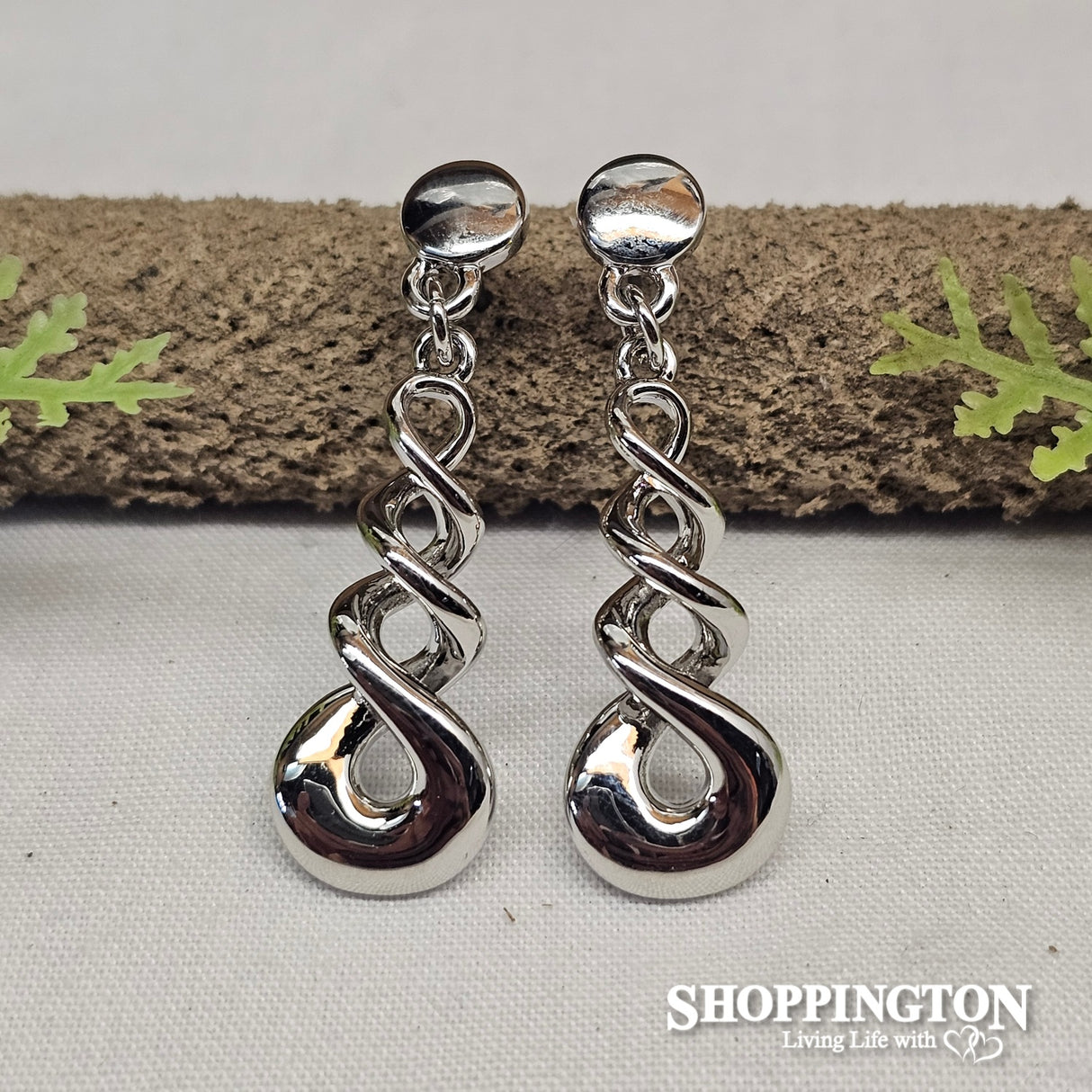 Earrings - Silver Twist Earrings