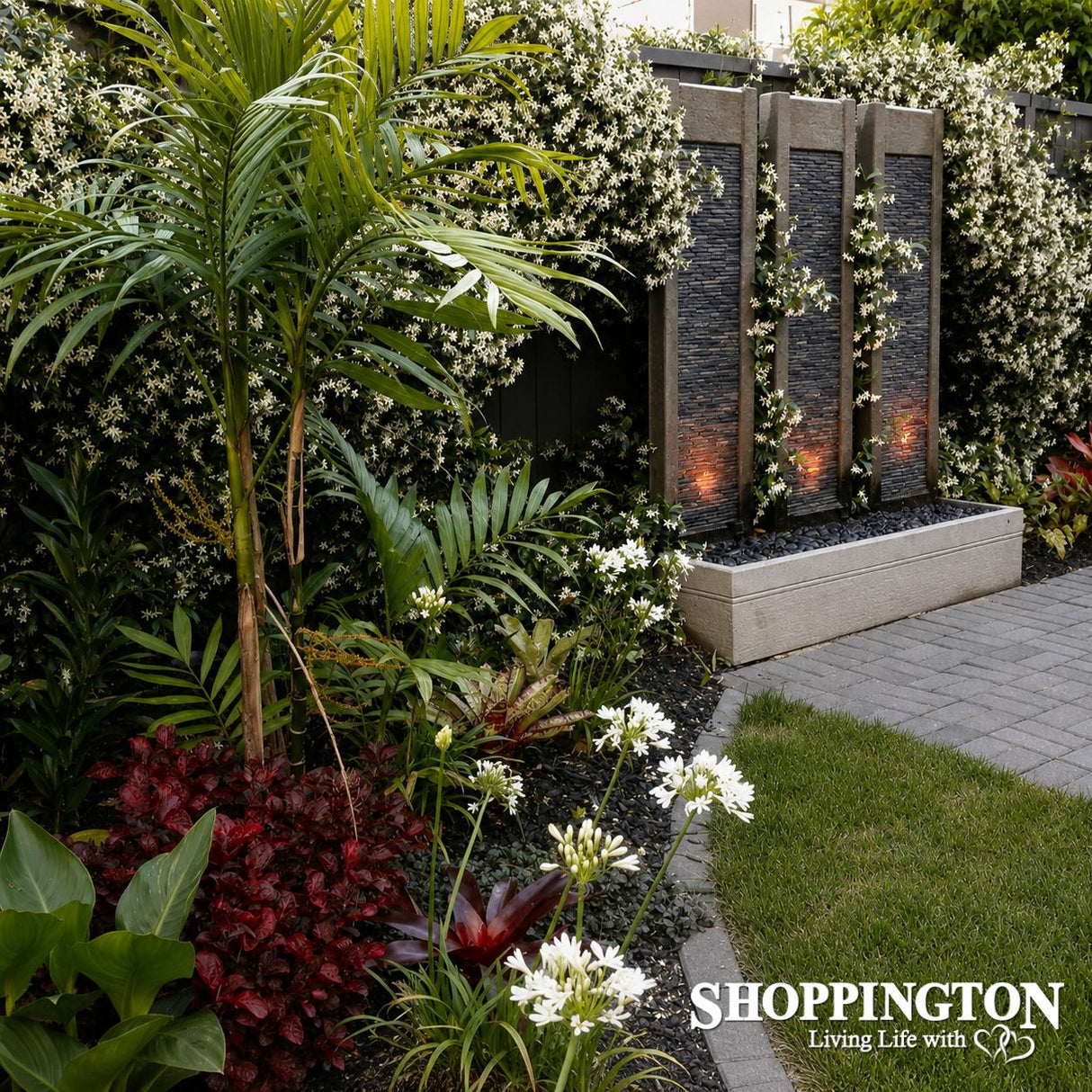 3 Slate Pillar Water Feature