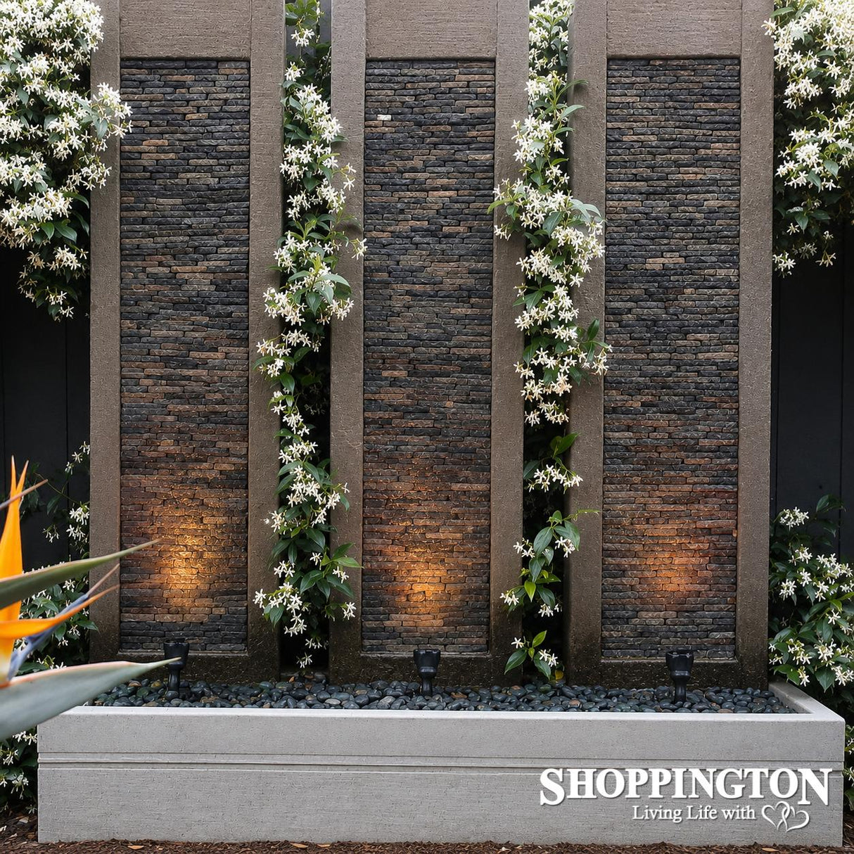 3 Slate Pillar Water Feature