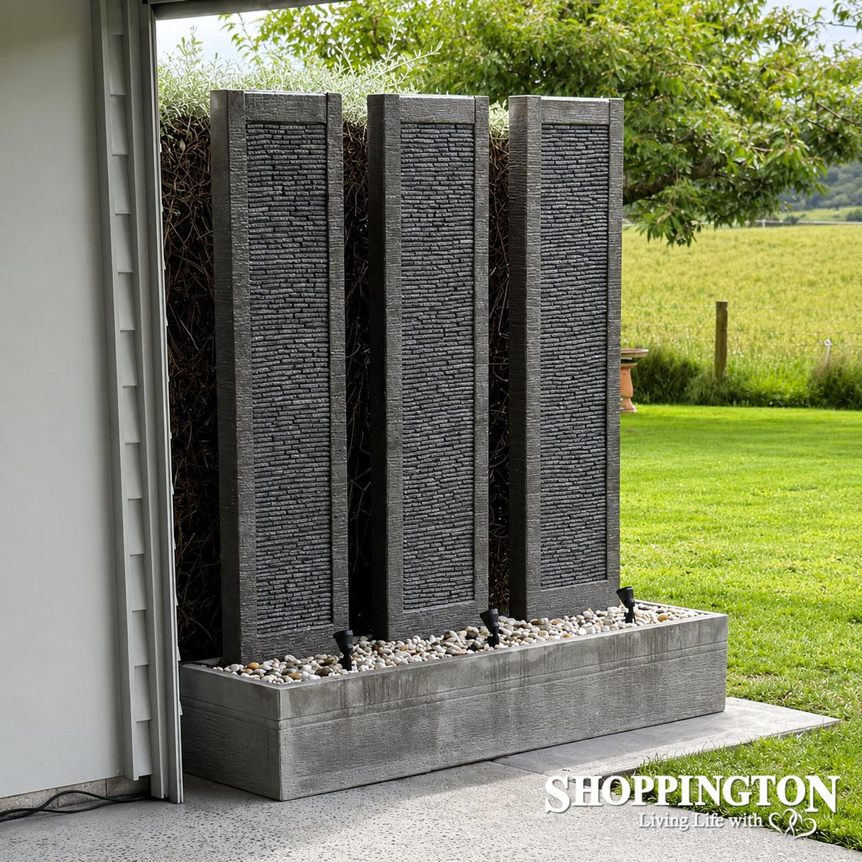 3 Slate Pillar Water Feature