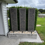 3 Slate Pillar Water Feature