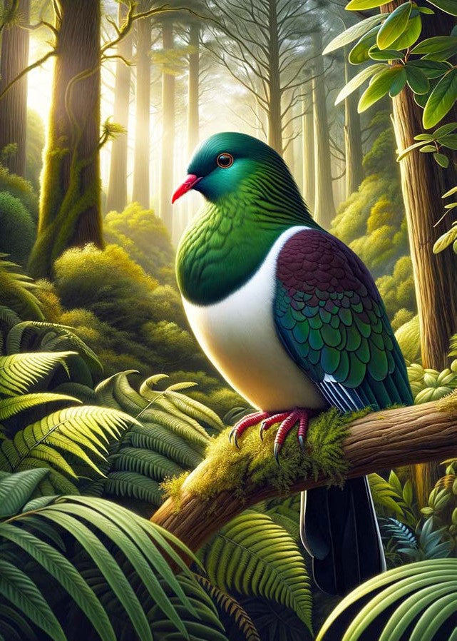 Doug Healey Greetings Card - Wood Pigeon