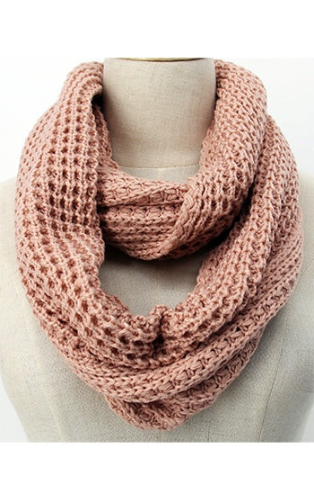 Snood - Pink Fisherman Knit