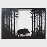 Wild Pig Forest Wall Art