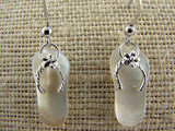 Earrings - White MOP Jandal Earrings