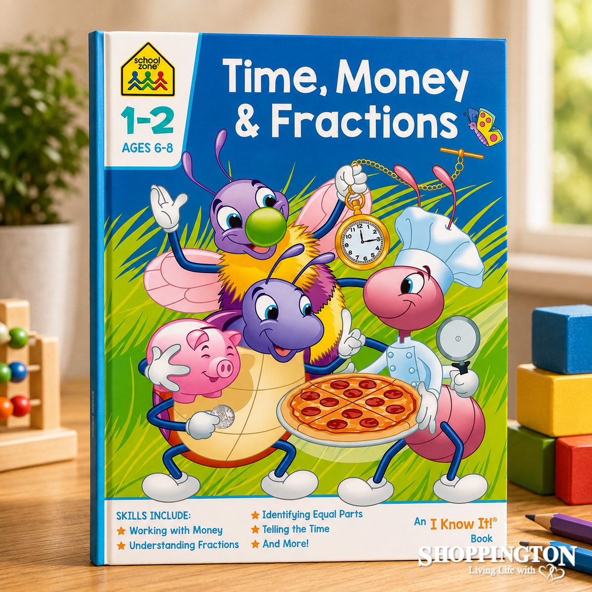 School Zone - Time, Money & Fractions