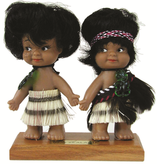 Maori Doll Twins (Black Cloak)
