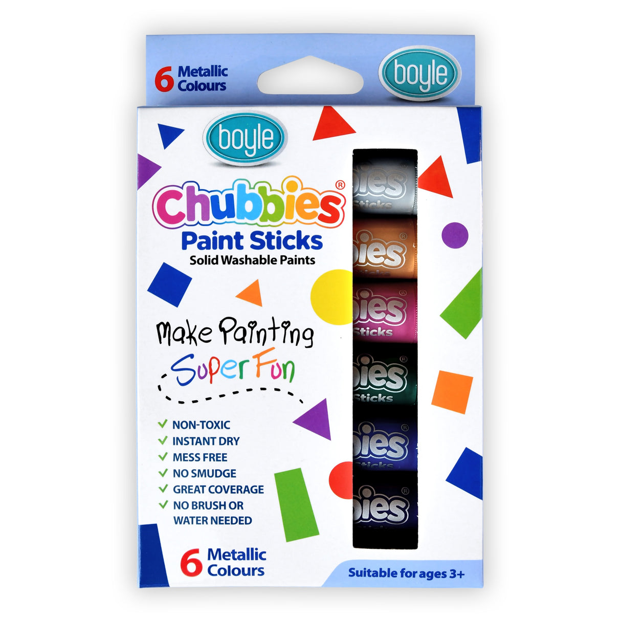 Chubbies Paint Sticks - Metallic 6pk