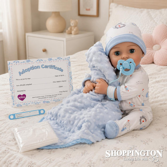 Adoption Baby Handsome Light Skin Doll 40cm