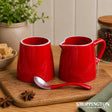 Aluminium Milk Pot and Sugar Pot / Red