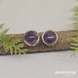 Amethyst Dome Stud 10mm