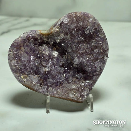 Amethyst Druze Heart #3