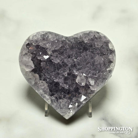 Amethyst Druze Heart #5