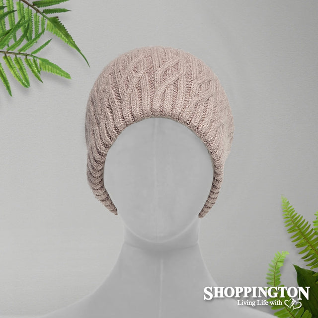 Angora Blend Beanie - Pink
