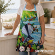 Apron NZ Print - Ocean Fantail - Irina Velman