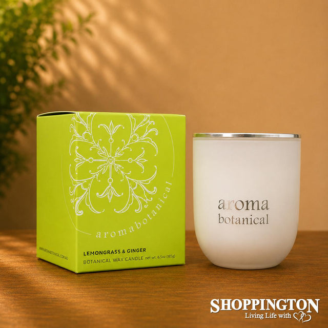 Aromabotanical Soy Wax Candle 185grams / Lemongrass and Ginger