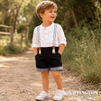 Arthur Avenue - Black Shorts with Braces