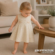 Arthur Avenue - Dusty Rose Peach Rose Bow Dress