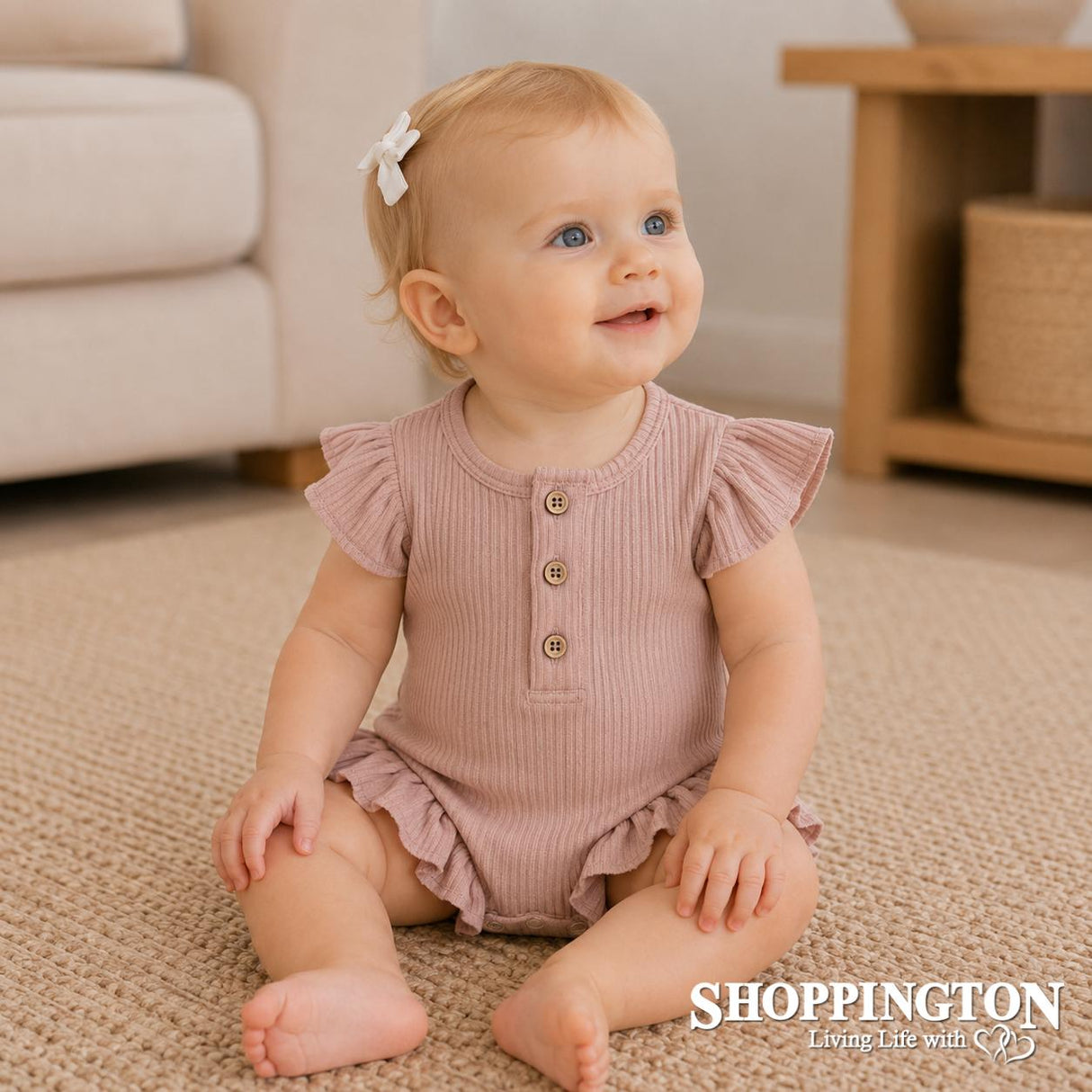 Arthur Avenue - Tea Rose Basic Onesie