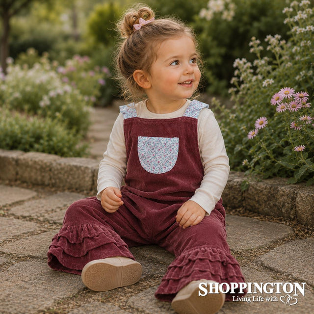 Arthur Avenue - Vine Rose Corduroy Overalls