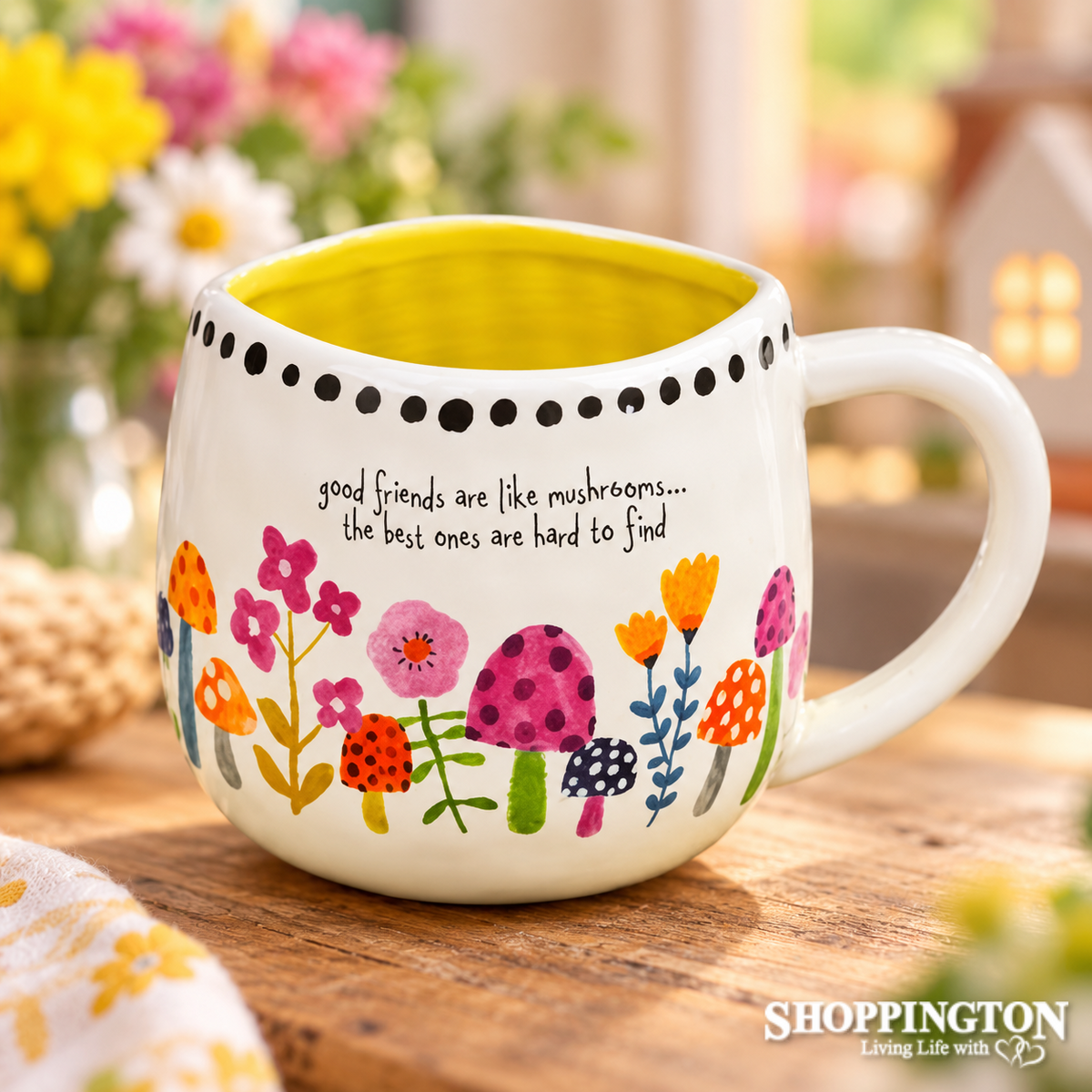 Artisan Mug - Mushroom Good Friends