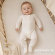 Babu - Merino Footed Onesie Cream