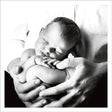 Baby Cupped In Hands Card