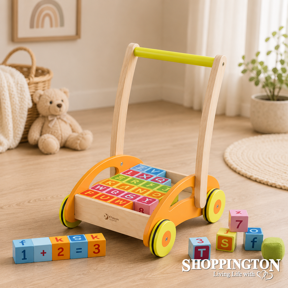 Baby Walker with Blocks - Classic World