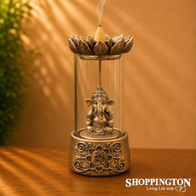 Backflow Burner - Ganesh Glass Case LED
