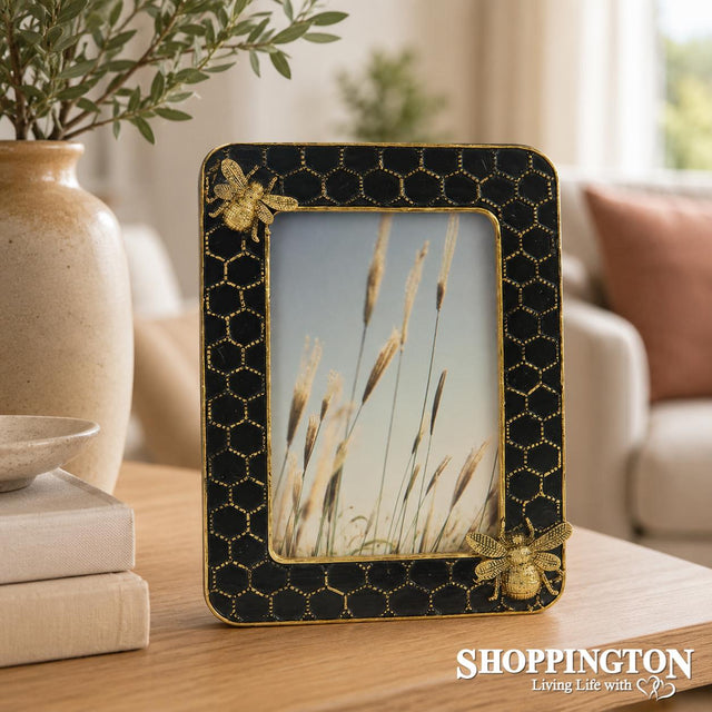 Bee & Honeycomb Photo Frame