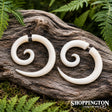 Big Koru Bone Earrings