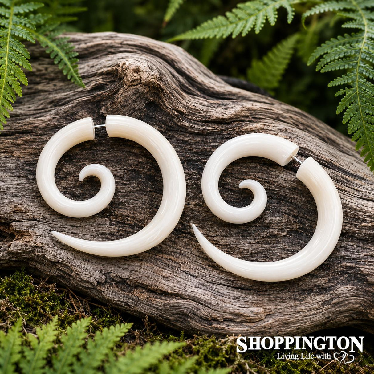 Big Koru Bone Earrings