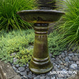 Bird Bath / Ceramic - Jade