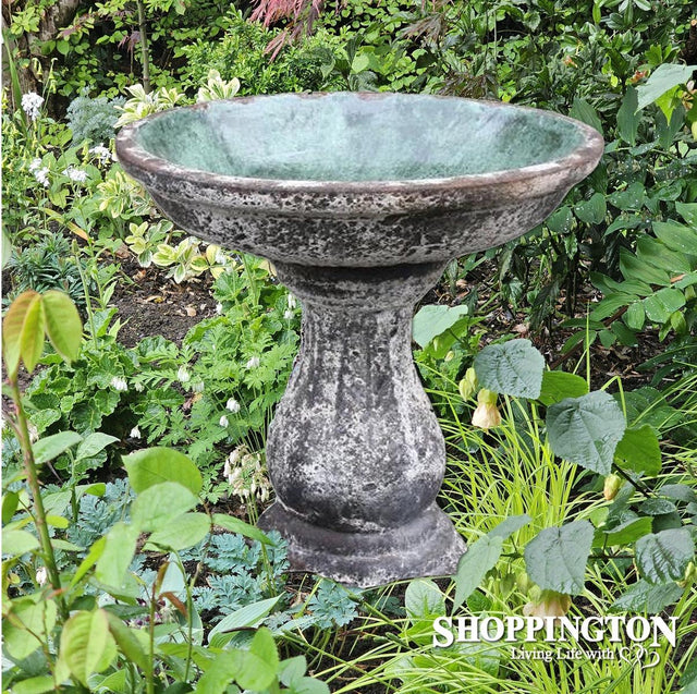 Bird Bath /Oceanic - White 75cm