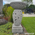 Bird Bath or Planter / Carved Concrete