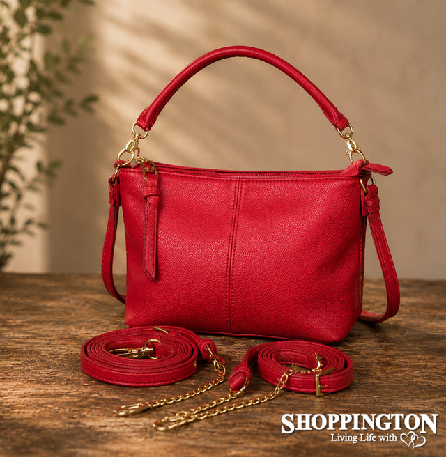 Black Caviar - Alice Deep Red Handbag