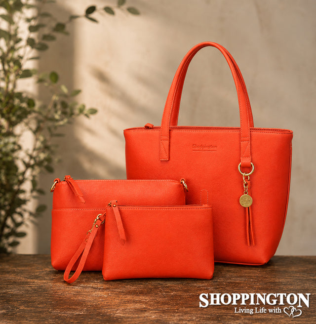 Black Caviar - Tara Orange Handbag
