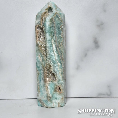 Blue Aragonite Point #3