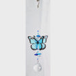 Blue Butterfly & Crystal Hanger