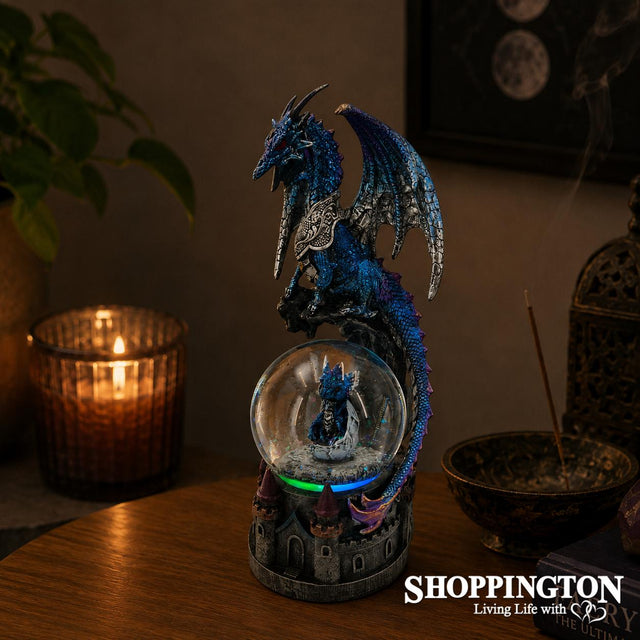 Blue Dragon Water Snow Globe