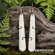 Bone Carving Earrings - Koru Design